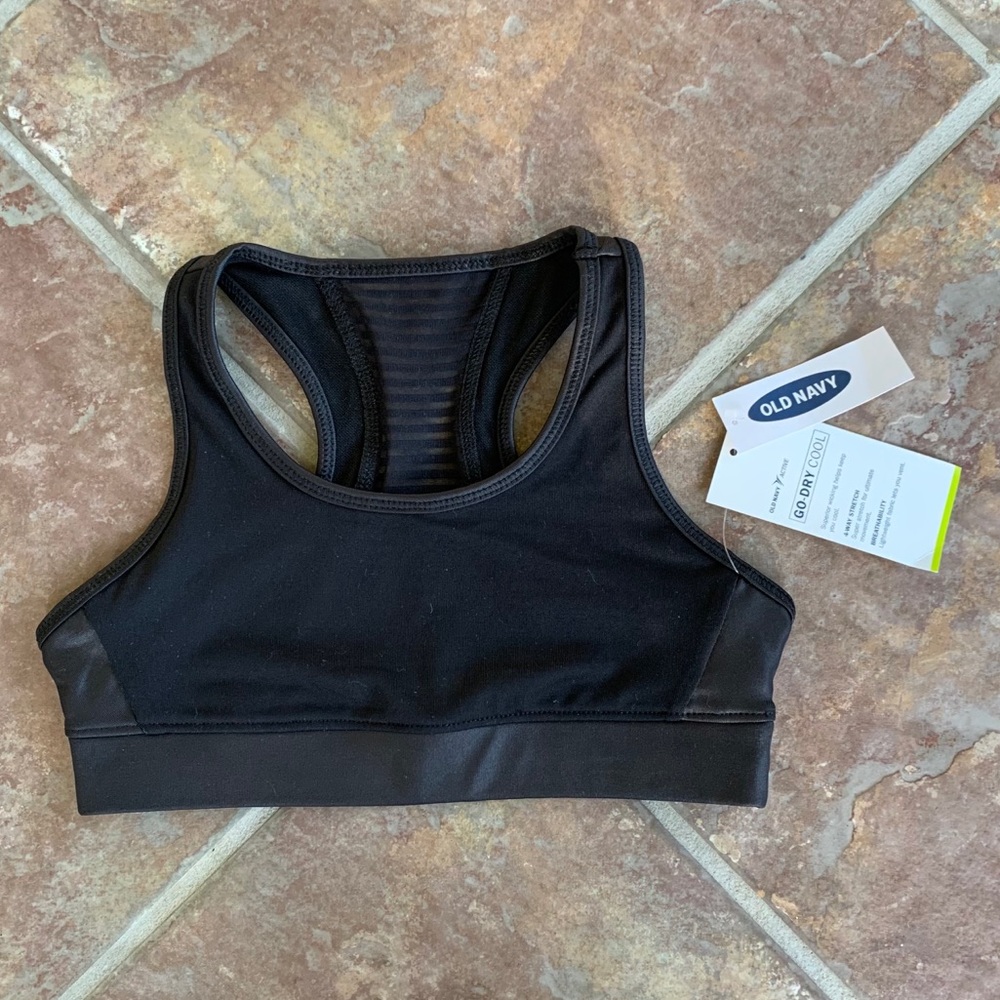 Old Navy Go-Dry Mesh Sports Bra NWT